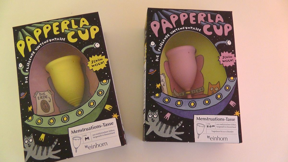 Einhorn Papperlacup Menstruationstassen